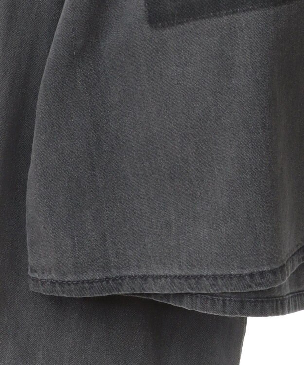 Green Parks ショート丈デニムシャツ Black