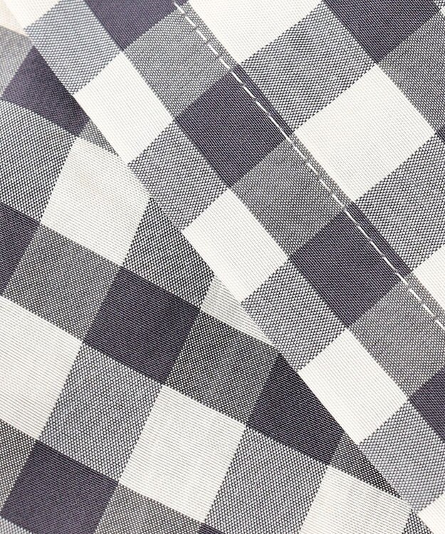 J.PRESS LADIES 【洗える】アセVisギンガム イージー パンツ スレート×ベージュ系