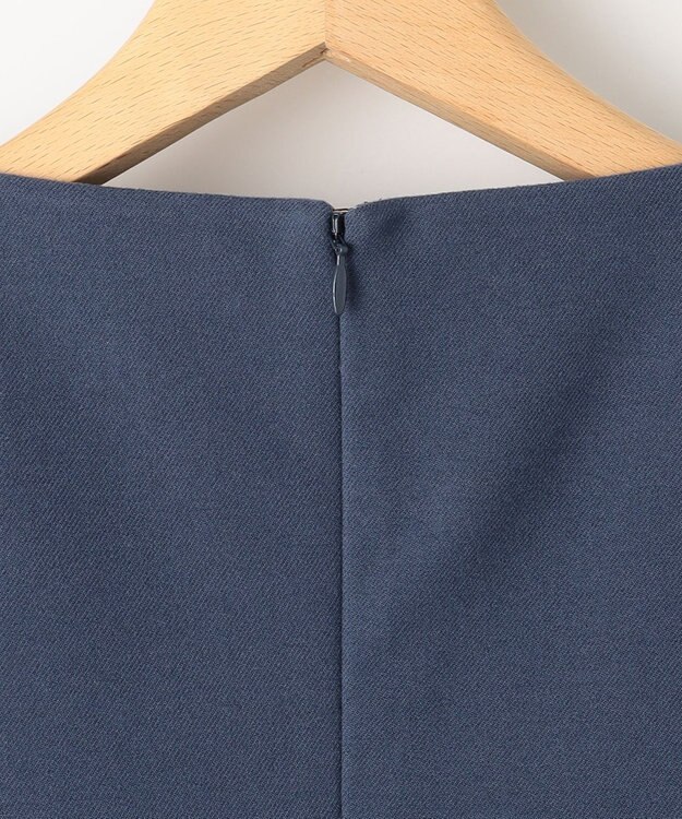 組曲 バックプリーツ ワンピース ブルー系