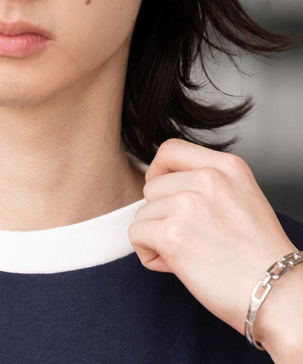 WEGO 【ユニセックス着用ITEM/MLサイズ展開】コンパクトフィットグラフィックリンガーT（SS） ネイビー