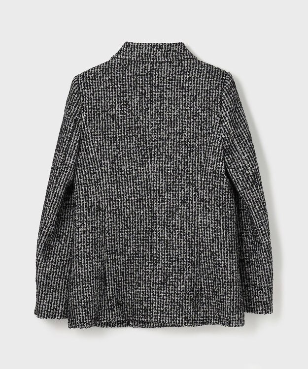 GRACE CONTINENTAL ラメループツイードジャケット ブラック