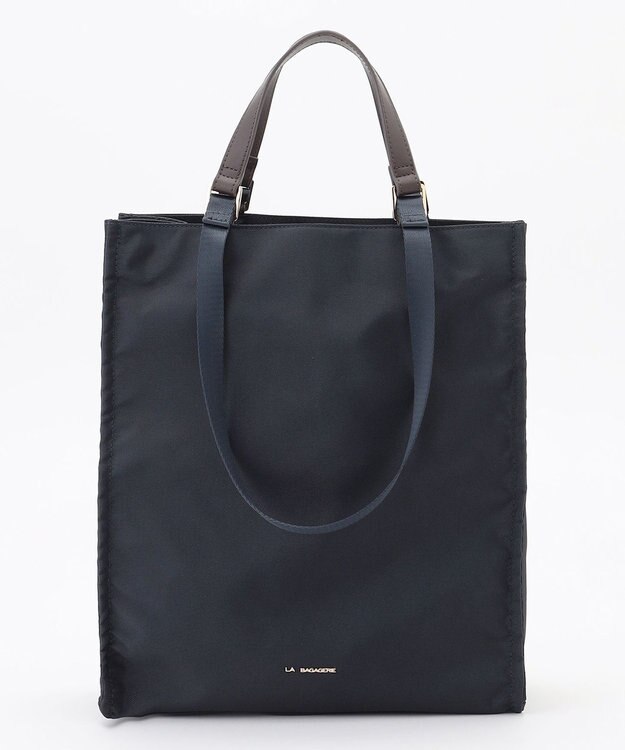LA BAGAGERIE 縦長スクエアトート ネイビー