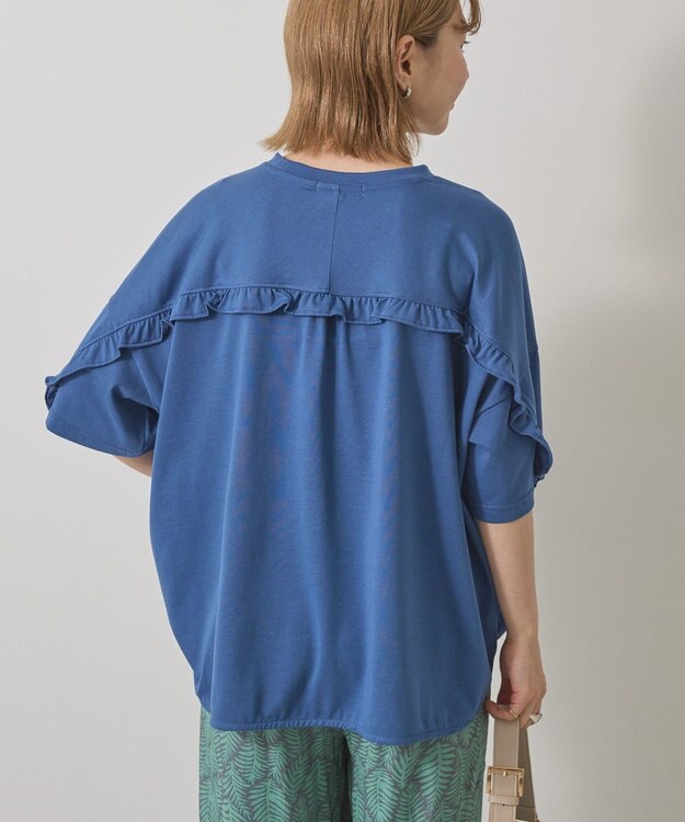 AMERICAN HOLIC バックフリルラウンドカットプルオーバー Deep Blue