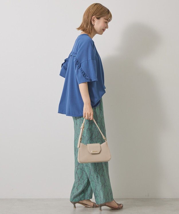 AMERICAN HOLIC バックフリルラウンドカットプルオーバー Deep Blue