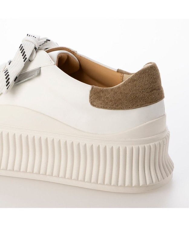 MODE ET JACOMO <carino>デザインソールスニーカー ホワイト