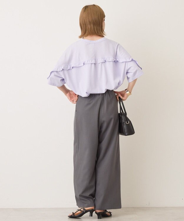 AMERICAN HOLIC バックフリルラウンドカットプルオーバー Lavender