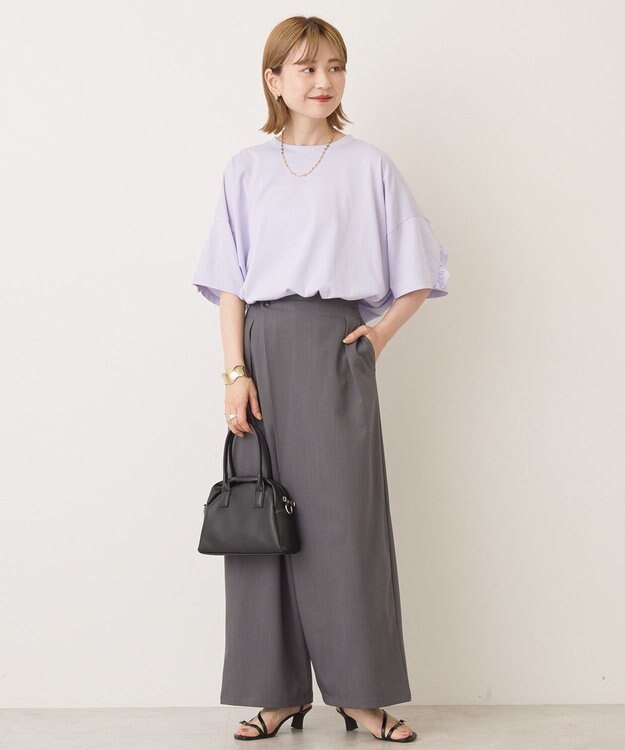 AMERICAN HOLIC バックフリルラウンドカットプルオーバー Lavender