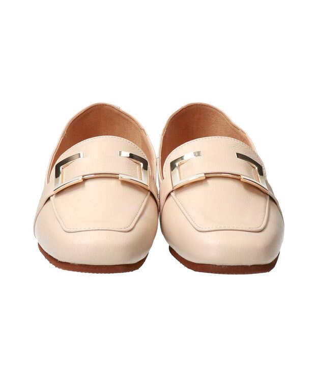 Bridget Birkin 【PARADIS COULEUR】メタリックオーナメントローファー ライトベージュ