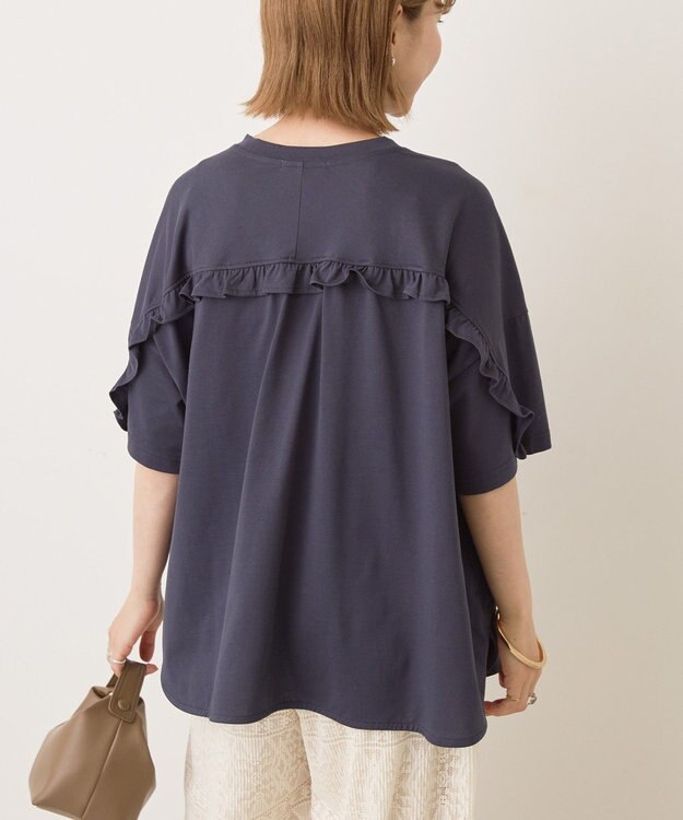 AMERICAN HOLIC バックフリルラウンドカットプルオーバー Charcoal Gray