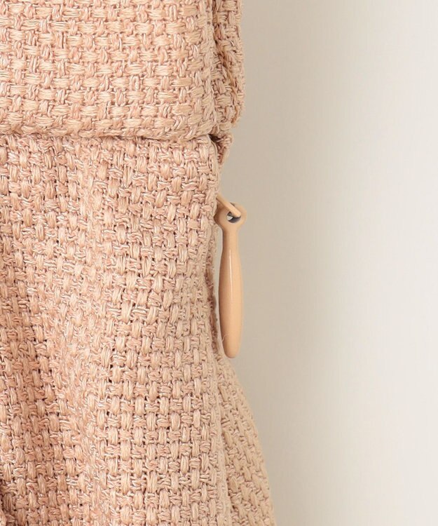 自由区 S 【セットアップ対応・接触冷感・UVカット・洗える】ライトバスケットクロス スカート クラウドローズ