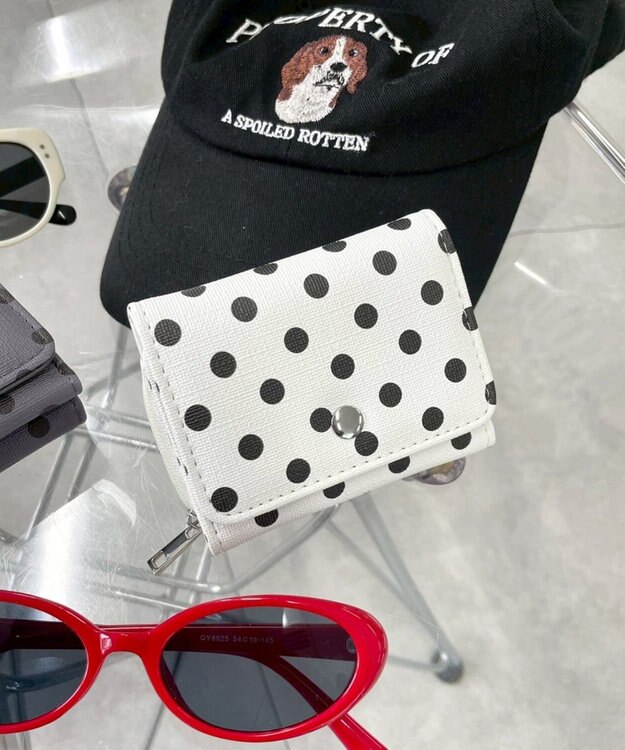 WEGO シンプルフラップミニウォレット 柄2