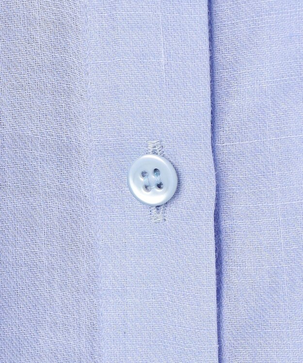 BEIGE， HALITE / リネンシアー オーバーサイズシャツ Sax