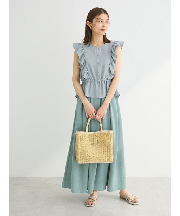 Green Parks ・ＳＵＧＡＲ　ＳＰＯＯＮ　ギャザーフレアスカート Green