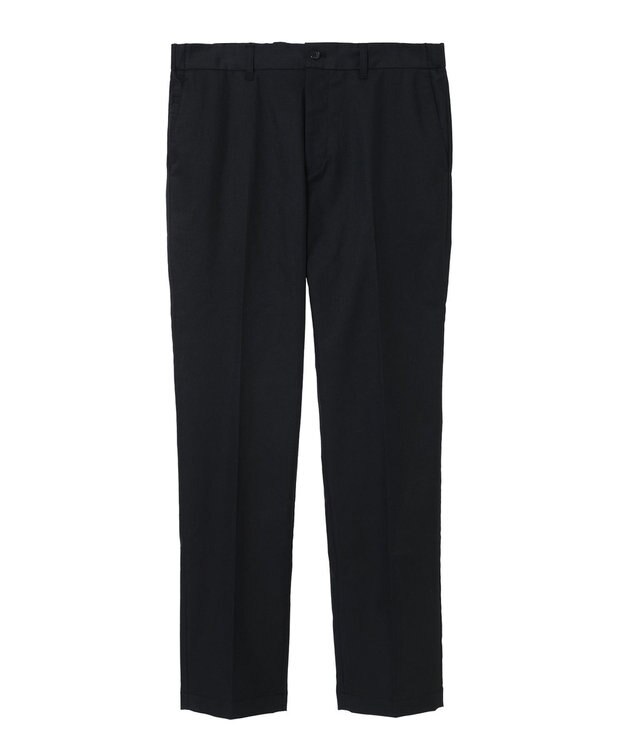 DAKS コットンライクカジュアルパンツ ブラック