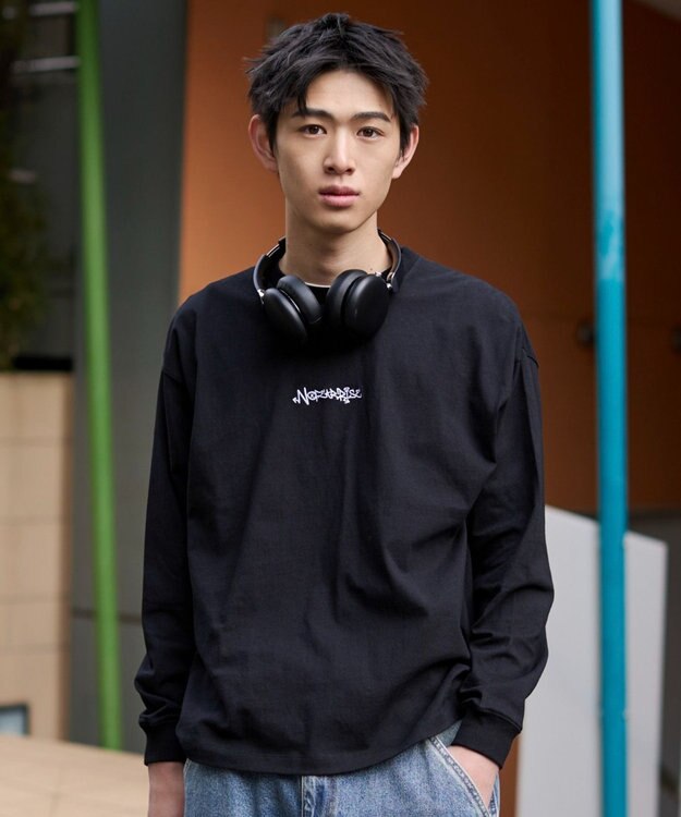 WEGO グラフィックBIG　T（長袖） ブラック