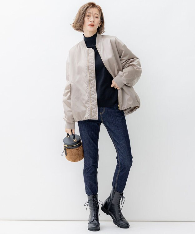 23区 【洗える】23区DENIM スキニー パンツ ネイビー系