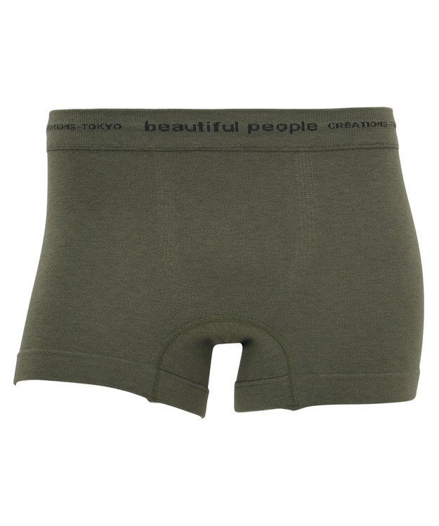 WACOAL MEN ユニセックス <beautiful people>コラボ 【PANTS HOLIC】 ボクサーパンツ ワンサイズ（S-LL） オーガニック綿混 前閉じ 下着 レディース メンズ WT8000 /ワコールメン カーキ