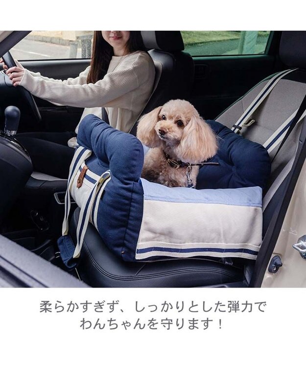 PET PARADISE ペットパラダイス ドライブキャリー 《ライン柄》 ネイビー