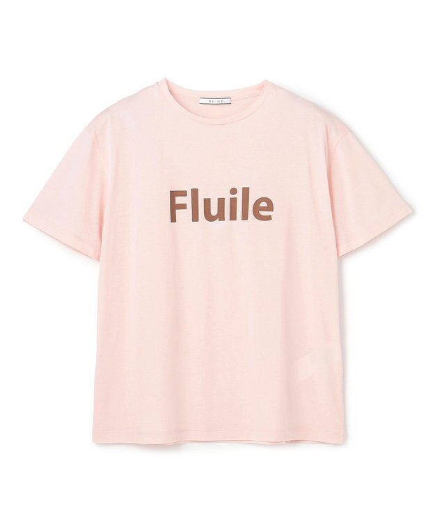 BEIGE， STELLERITE / コットンロゴTシャツ Nude