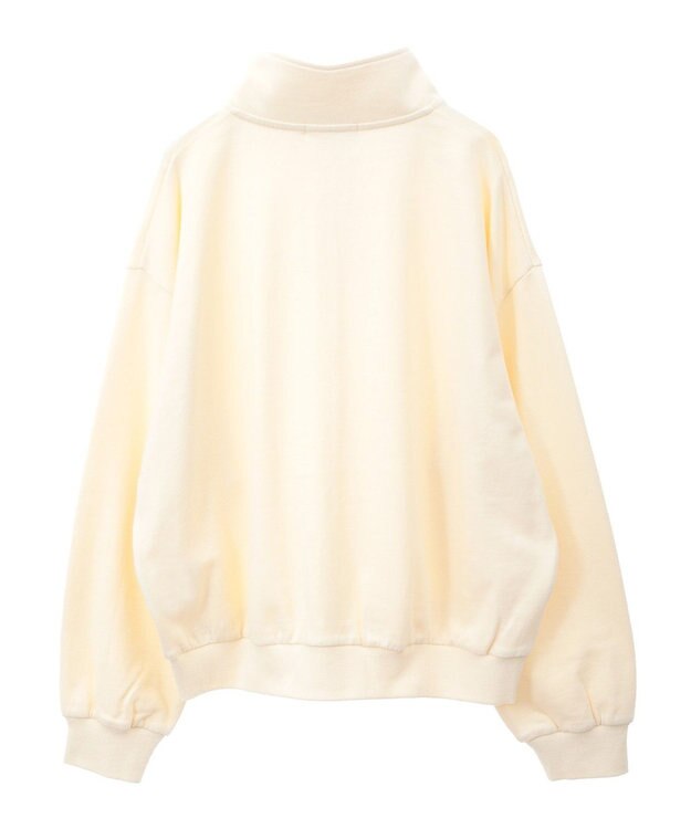 AMERICAN HOLIC 襟付き刺繍入りミニ裏毛プルオーバー Light Yellow