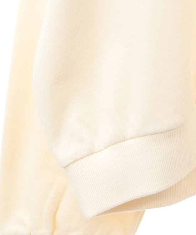 AMERICAN HOLIC 襟付き刺繍入りミニ裏毛プルオーバー Light Yellow