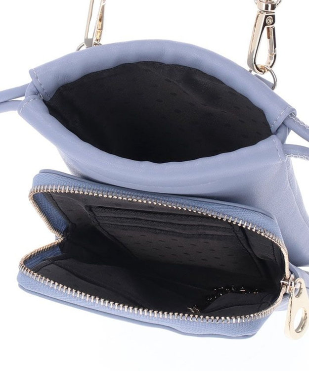 LANVIN en Bleu リベルテ スマホショルダー ライトブルー