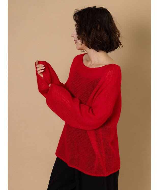 Te chichi 【R by Te chichi】シアールーズニット《2025winter catalog item》 レッド