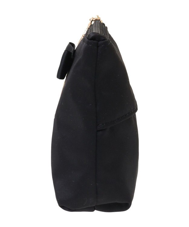 Maison de FLEUR サテンリボンティッシュケース Black