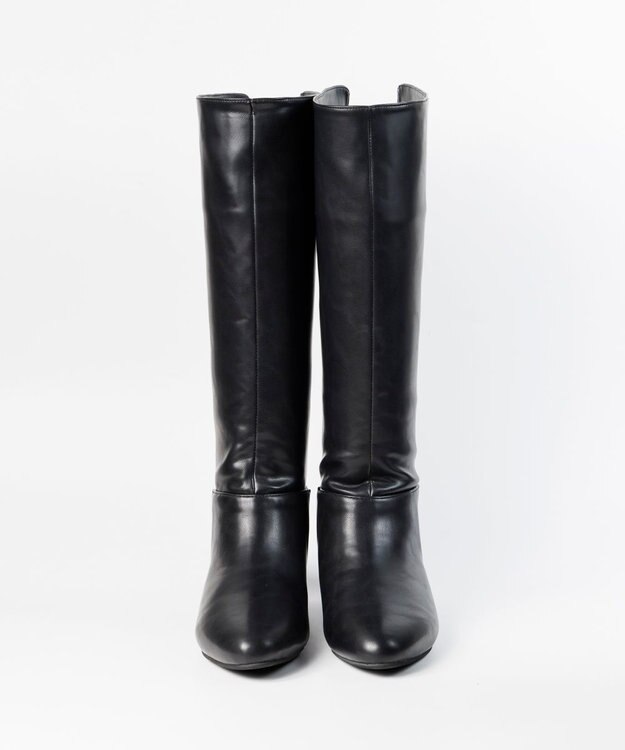 BONTRE 【MIONOTIS/ミオノティス】バックファスナーインヒールロングブーツ/40812 ブラック