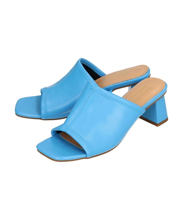 earth music&ecology ＯＲｉｅｎｔａｌＴＲａｆｆｉｃ　ストレッチミュールサンダル Blue