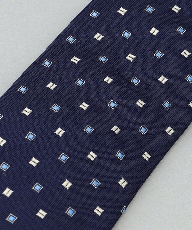 GOTAIRIKU 日本縫製/オリジナル柄【Fermo Fossati】ネクタイ_小紋柄 ネイビー系8