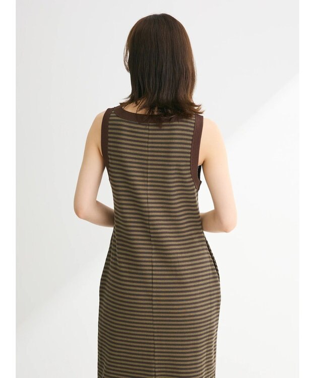Green Parks ・ＳＵＧＡＲ　ＳＰＯＯＮ　ボーダーアメスリワンピース Khaki