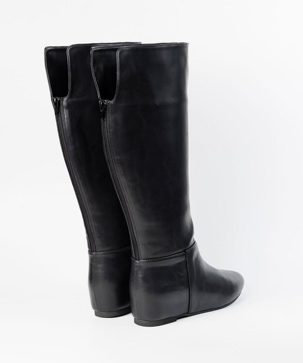 BONTRE 【MIONOTIS/ミオノティス】バックファスナーインヒールロングブーツ/40812 ブラック