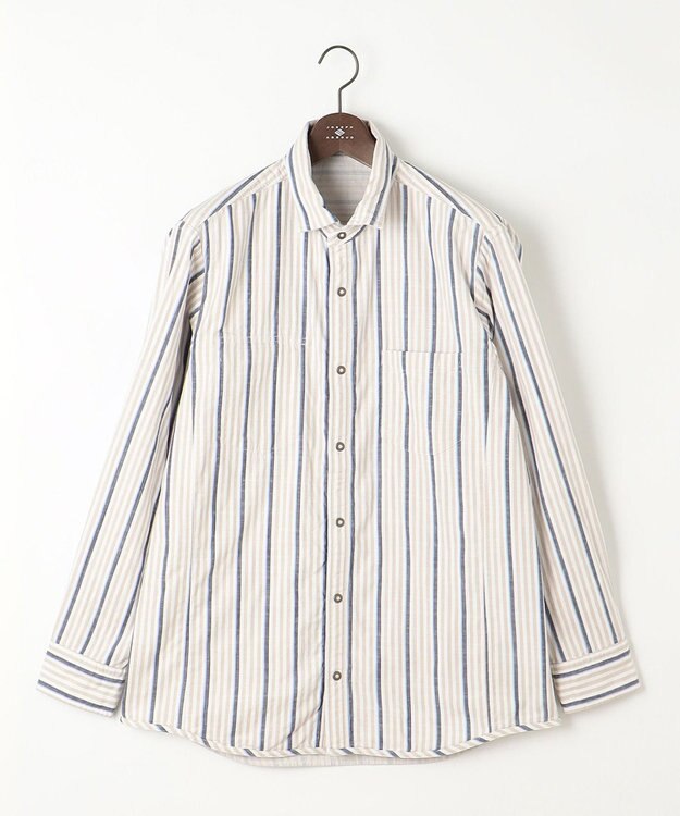JOSEPH ABBOUD 【キングサイズ・2WAY】リバーシブル シャツ ベージュ系