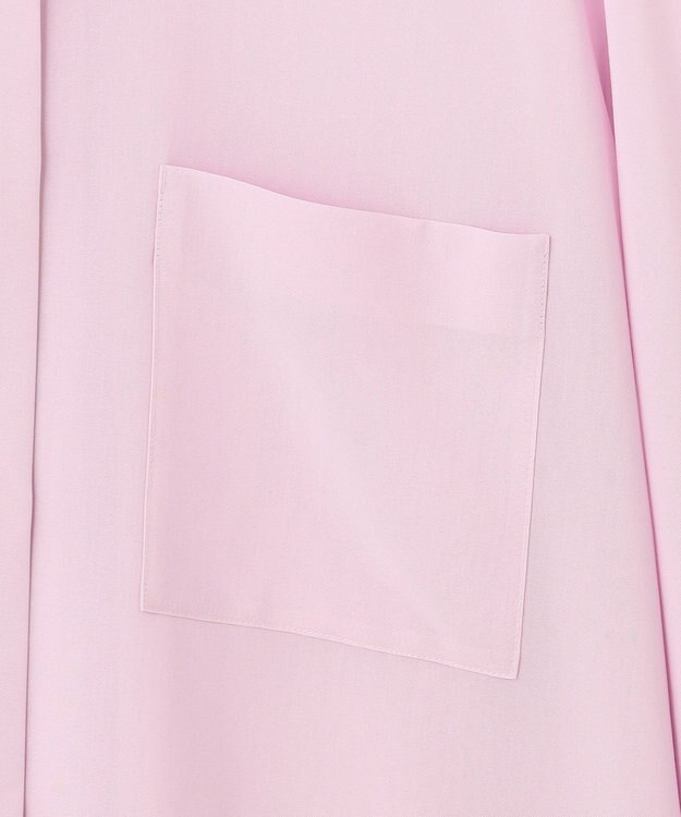 ICB L 【洗える】トリアセコットンシアー ドルマンスリーブシャツ シャーベットピンク系