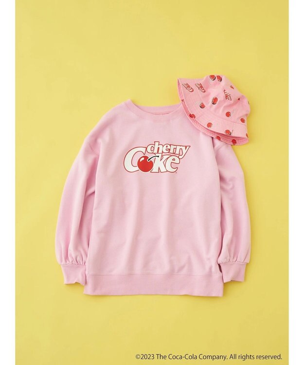 earth music&ecology 別注Ｃｈｅｒｒｙ　Ｃｏｋｅ「R」スウェット Light Pink