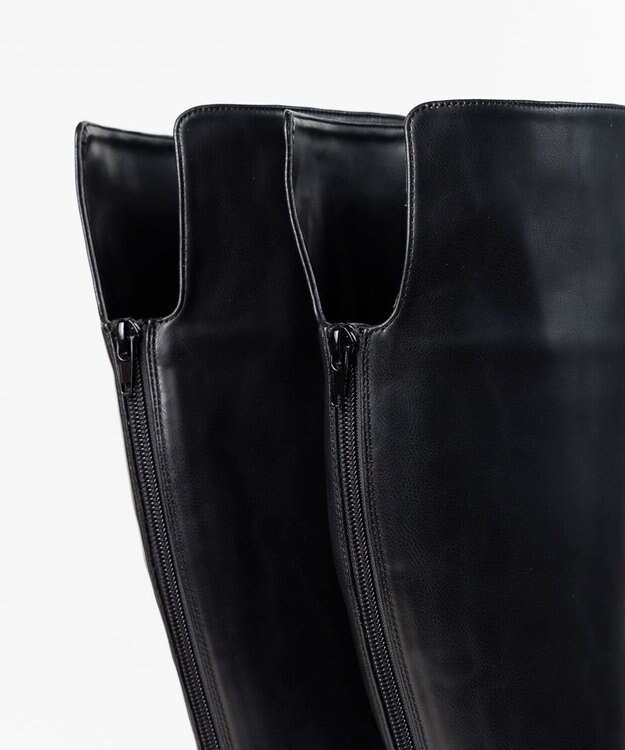 BONTRE 【MIONOTIS/ミオノティス】バックファスナーインヒールロングブーツ/40812 ブラック