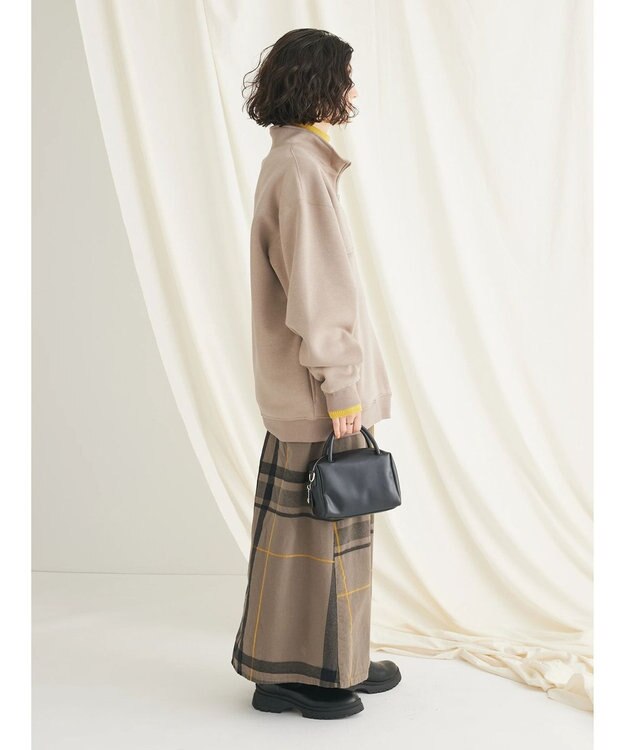 CRAFT STANDARD BOUTIQUE 先染めチェック（大）スカート Khaki