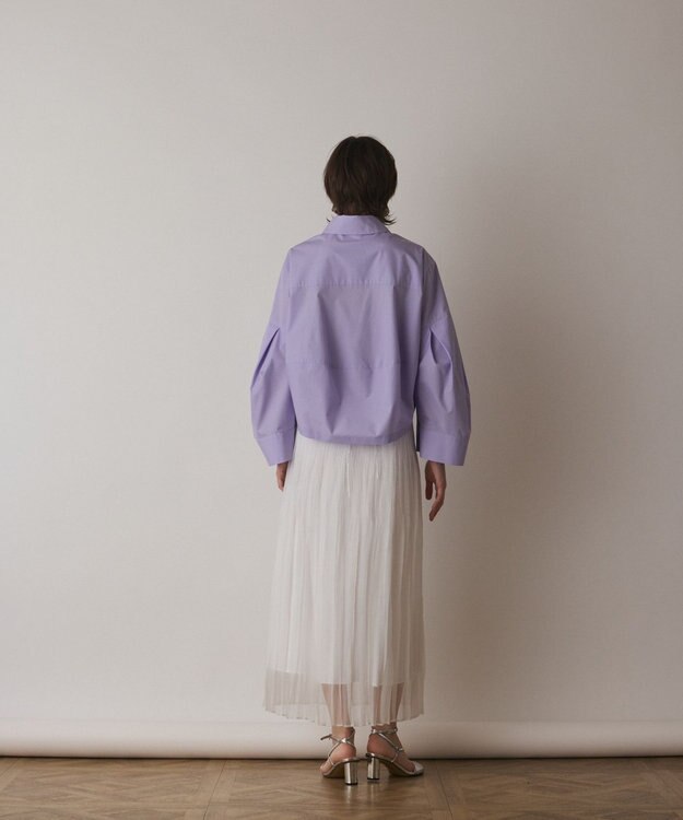 GRACE CONTINENTAL ビッグスリーブシャツ パープル