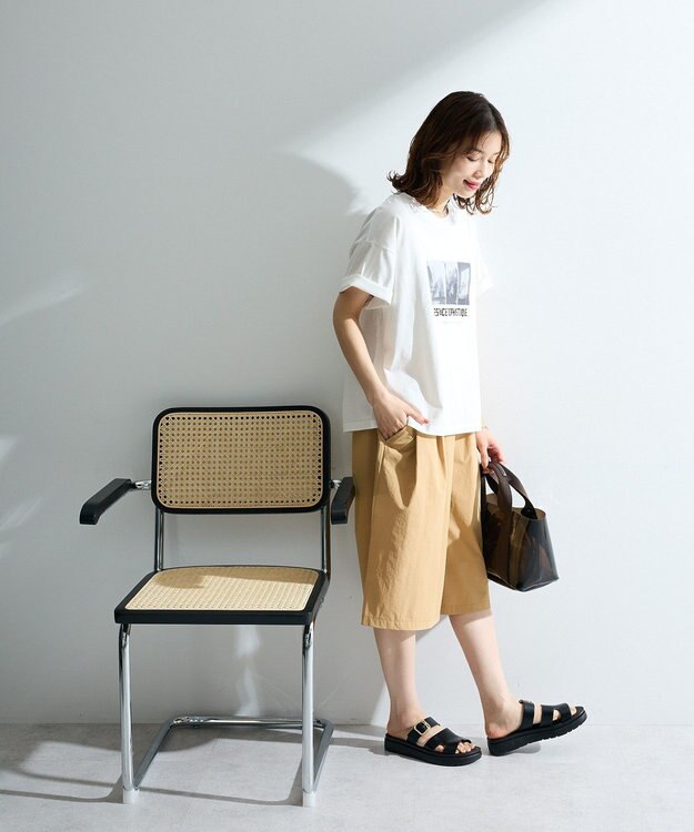 Green Parks 撥水加工ワイドキュロット Beige
