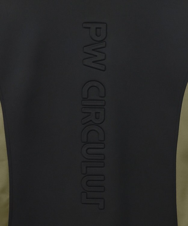 PW CIRCULUS 【MEN】カラーブロッキング プルオーバー ゴルフ ブラック系