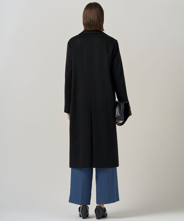 ICB ピュアカシミヤ チェスターコート ブラック系