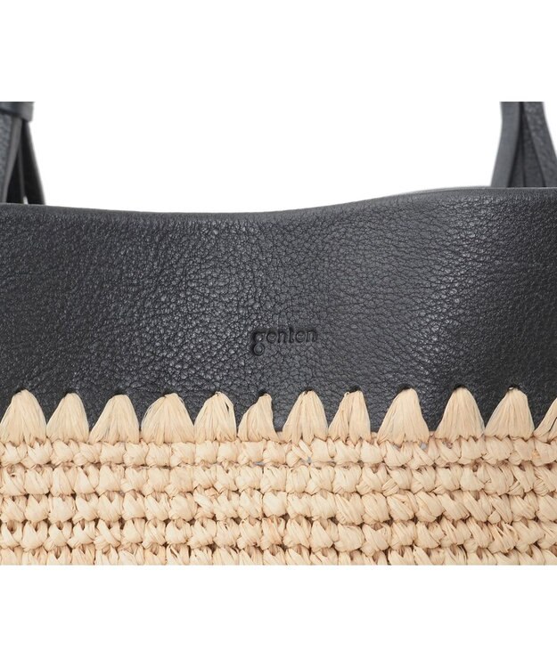 genten ルチア　トートバッグL クロ