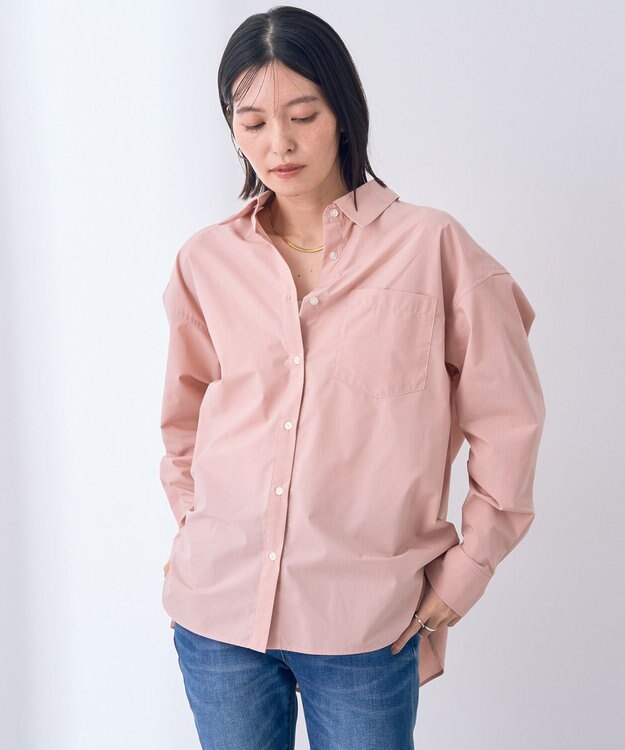 YECCA VECCA イージーケアオーバーシャツ Pink