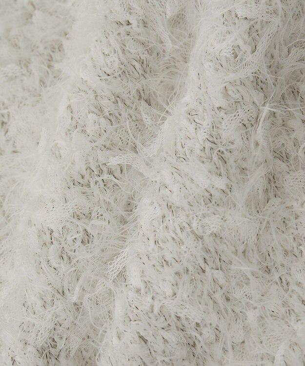 Green Parks フェザーヤーンニットベスト Ivory