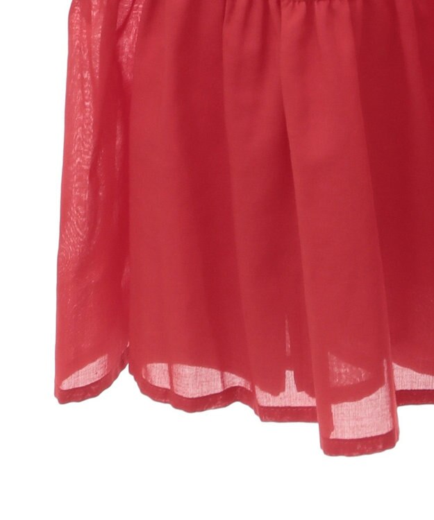 AMERICAN HOLIC シアーティアードロングブラウス Red