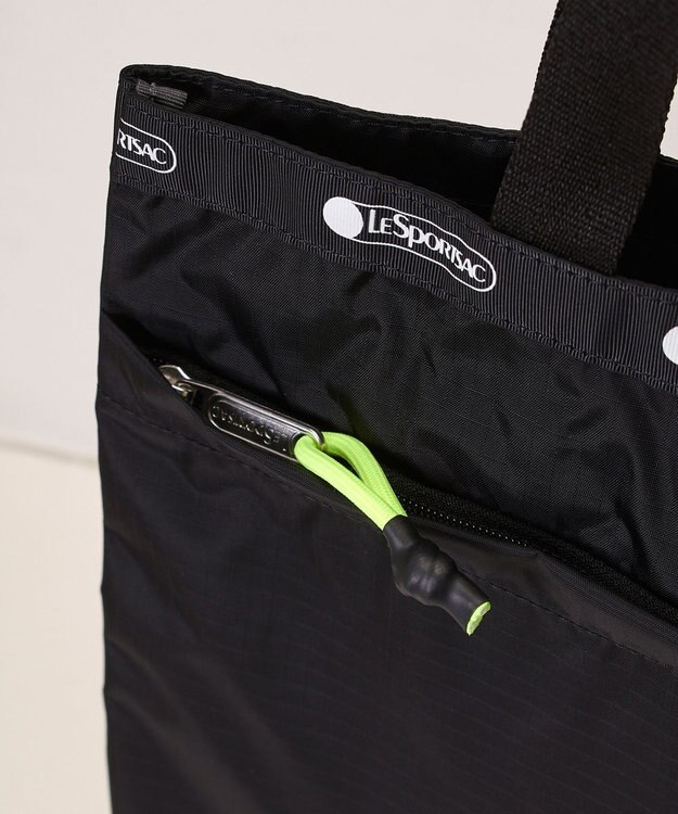 LeSportsac MSGM LG EMERALD TOTE/ロゴトートブラック ロゴトートブラック