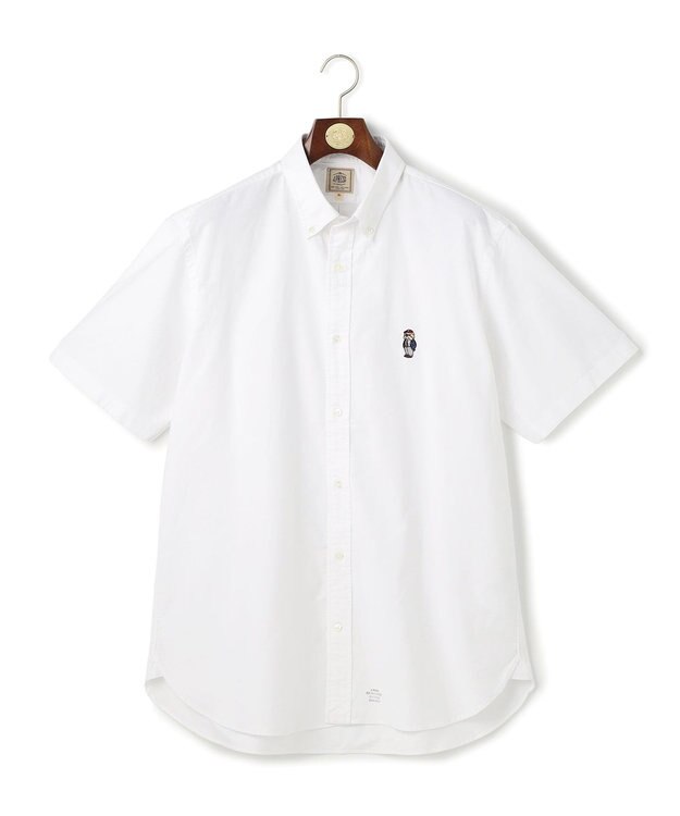 J.PRESS MEN 【KING SIZE / BULLDOG BOY】オックスフォード 半袖シャツ / B.D. ホワイト系