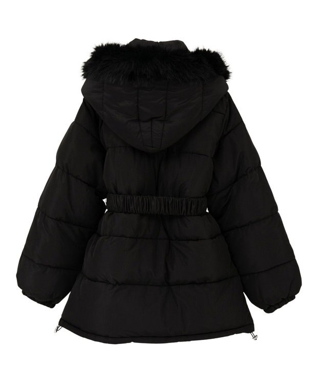 Green Parks ・ｓｗｉｎｇ　ｂｙ　ファイバーダウンベルト付コート Black