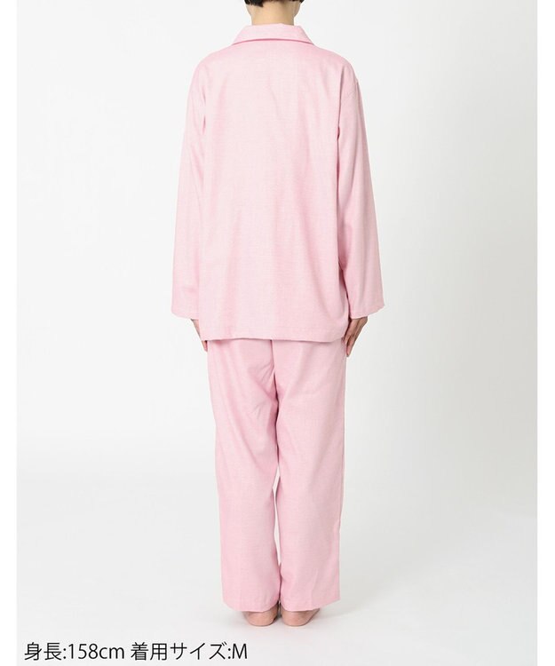 ワコール／睡眠科学 パジャマ 長袖 長ズボン 綿100%（本体） レディース YDX588 睡眠科学／ワコール エンジ